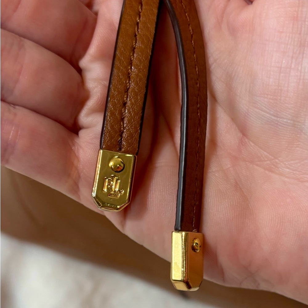 Vintage Ralph Lauren Tan Leather Shoulder Bag - Picture 4 of 7